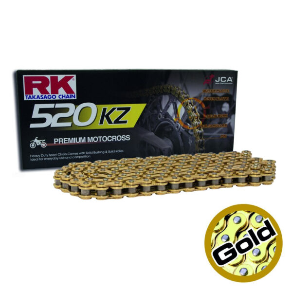 CHAIN RK 520KZ-120 GOLD - HEAVY DUTY