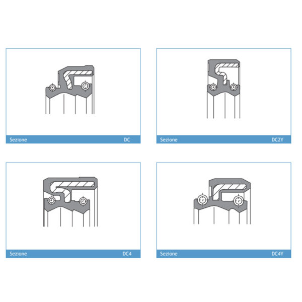 ARI.003T - PAIR OF FORK OIL SEALS 35 X 48 X 11 DCY - Image 2