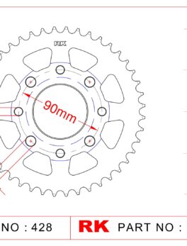 Sprocket Rear RK-B3139-39 JTR269 Afam 10201