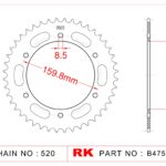 Sprocket Rear RK B4759-40 JTR 540 JTR 005-40
