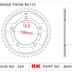 Sprocket Rear RK-B5005-43 JTR1304 Afam 10613