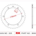 Sprocket Rear RK-B5606-45 Afam 35804