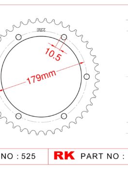 Sprocket Rear RK-B5606-45 Afam 35804
