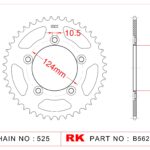 Sprocket Rear RK-B5620-38 JTR744 Afam 50612  525 pitch*