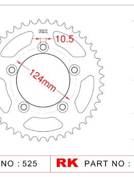 Sprocket Rear RK-B5620-38 JTR744 Afam 50612  525 pitch*