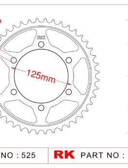 Sprocket Rear RK-B5621-47 JTR2014 Afam 86605