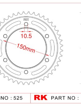 Sprocket Rear RK-B5631-42 JTR899 Afam 71800
