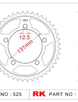 Sprocket Rear RK-B5643-44 JTR7 Afam 164800