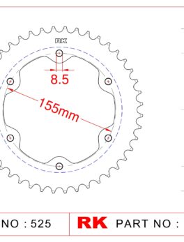Sprocket Rear RK-B5903-38 JTR893 Afam 71900