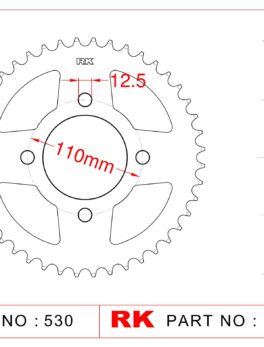 Sprocket Rear RK-B6791-39 JTR284 Afam 10603