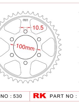 Sprocket Rear RK-B6828-38 JTR816 Afam 14902