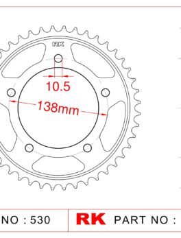 Sprocket Rear RK-B6835-48 JTR1871 Afam 12607