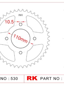 Sprocket Rear RK-B6887-41 JTR852 Afam 12302