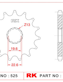 Sprocket Front RK-C5041-16 JTF520 Afam 28401