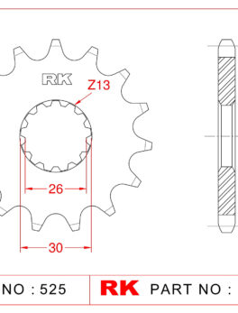 Sprocket Front RK-C5059-17 JTF1183 Afam 88600