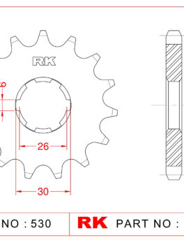 Sprocket Front RK-C6280-17 JTF568 Afam 21600