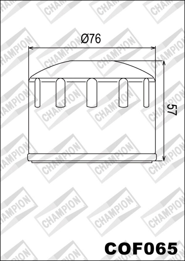 CHAMPION OIL FILTER COF065 - HF165