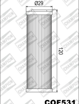 CHAMPION OIL FILTER COF531 - HF631