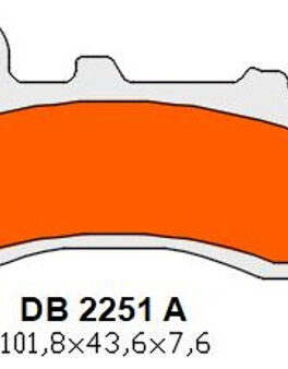 DELTA RDN4 SINTERED PADS DB2251 HONDA CB125F GLR 125 2017>