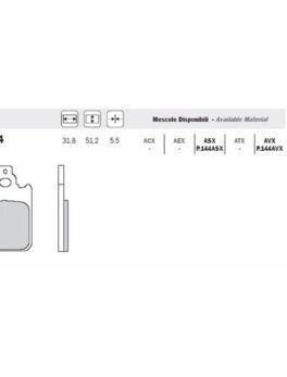 ADIGE PADS - P144ASX FA186