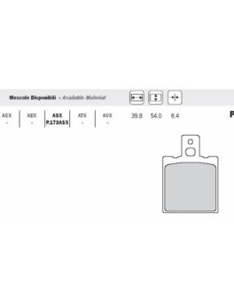 ADIGE PADS - P173ASX FA206 FA268