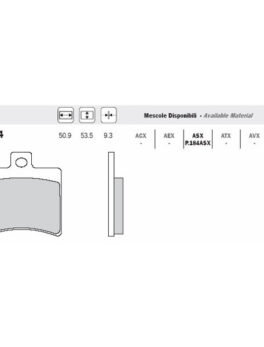 ADIGE PADS - P184ASX FA298