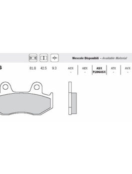 ADIGE PADS - P206ASX - FA323