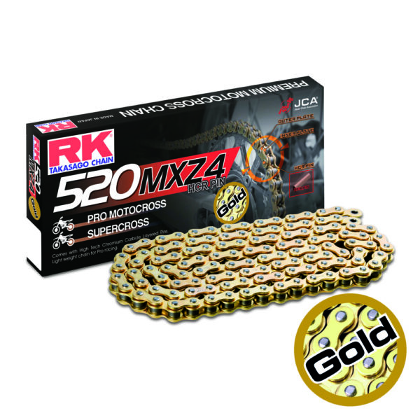 CHAIN RK GB520MXZ4-116 GOLD - FACTORY RACING MX