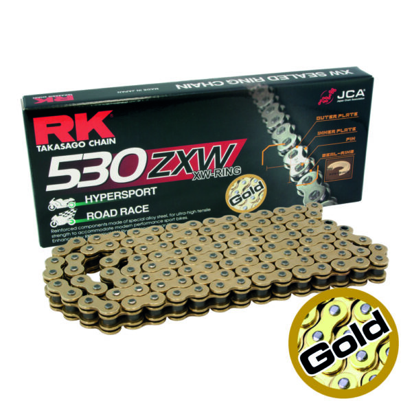 CHAIN RK GB530ZXW-116 GOLD - PREMIUM X-RING