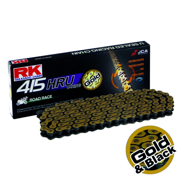 CHAIN RK GB415HRU-136 GOLD - PRO ROAD RACE O-RING