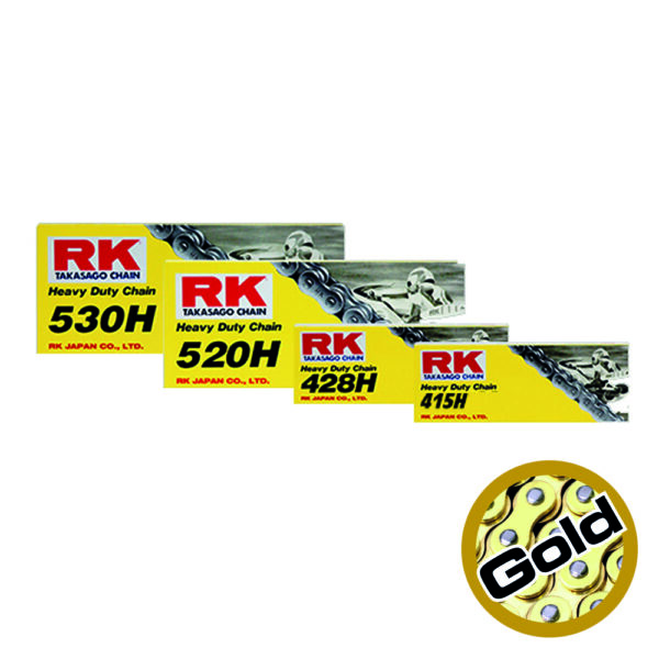 CHAIN RK GS428HSB-110 GOLD - HEAVY DUTY