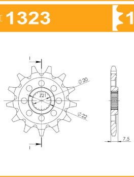 SuperSprox Front MX Grooved CST-1323-13