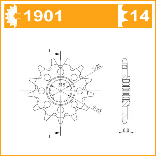 SuperSprox Front MX Grooved CST-1901-14