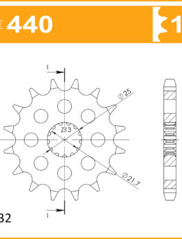 Sprocket Front 440-16 AFAM 22800