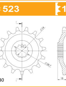 Sprocket Front 523-15