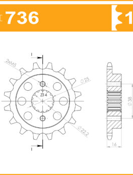 Sprocket Front 4019-15