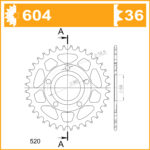Sprocket Rear 604-36 AFAM 10215
