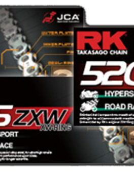 CHAIN RK GB530ZXW PER LINK (100FT=1920) GOLD - PREMIUM X-RING