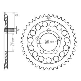 Sprocket Rear 1315-40 JTR1315