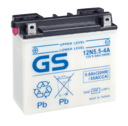 GS-Yuasa GS-12N5.5-4A - Dry Cell Battery / No Acid Pack