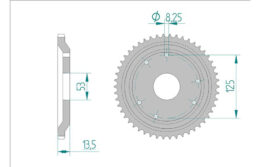 Sprocket Rear 2035-48 AFAM 47100 No JTR