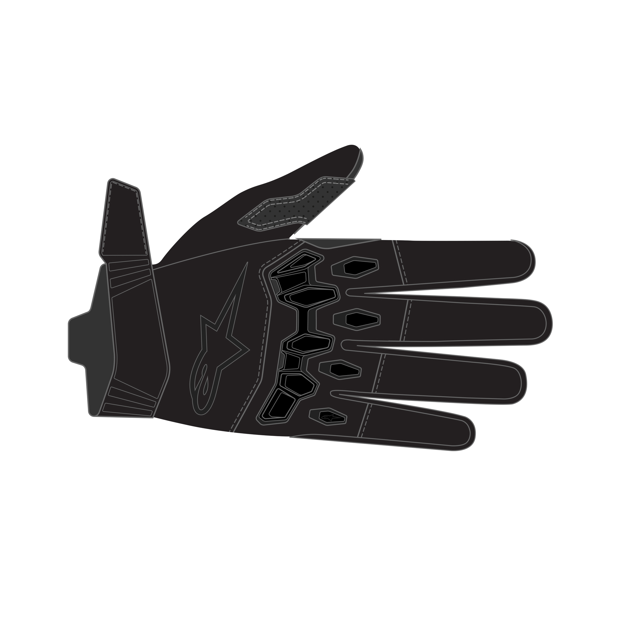 Alpinestars Full Bore V2 Gloves Black - 3XL - Image 3