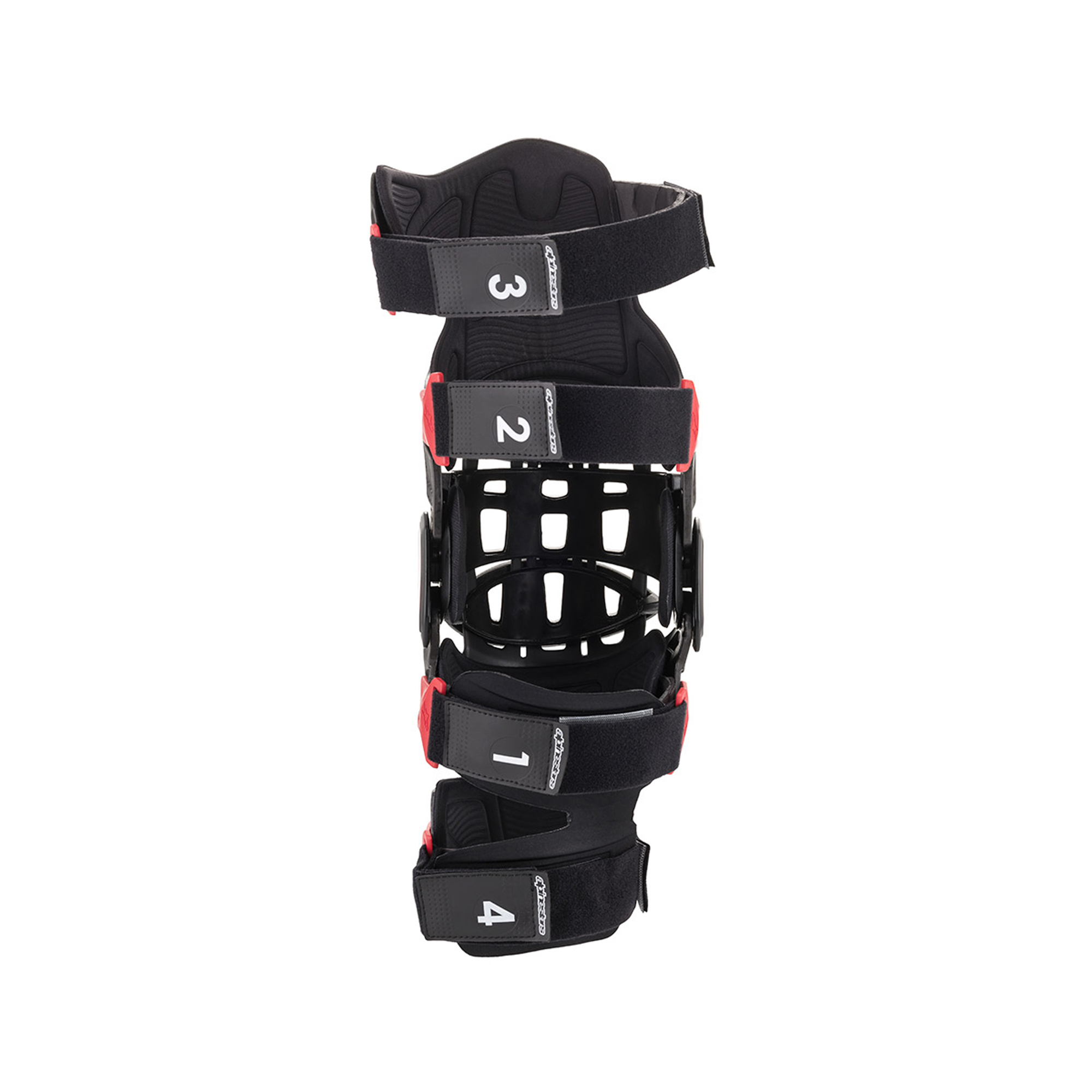 Alpinestars Bionic-10 Carbon Knee Brace Left - Black Red - Size L - Image 3