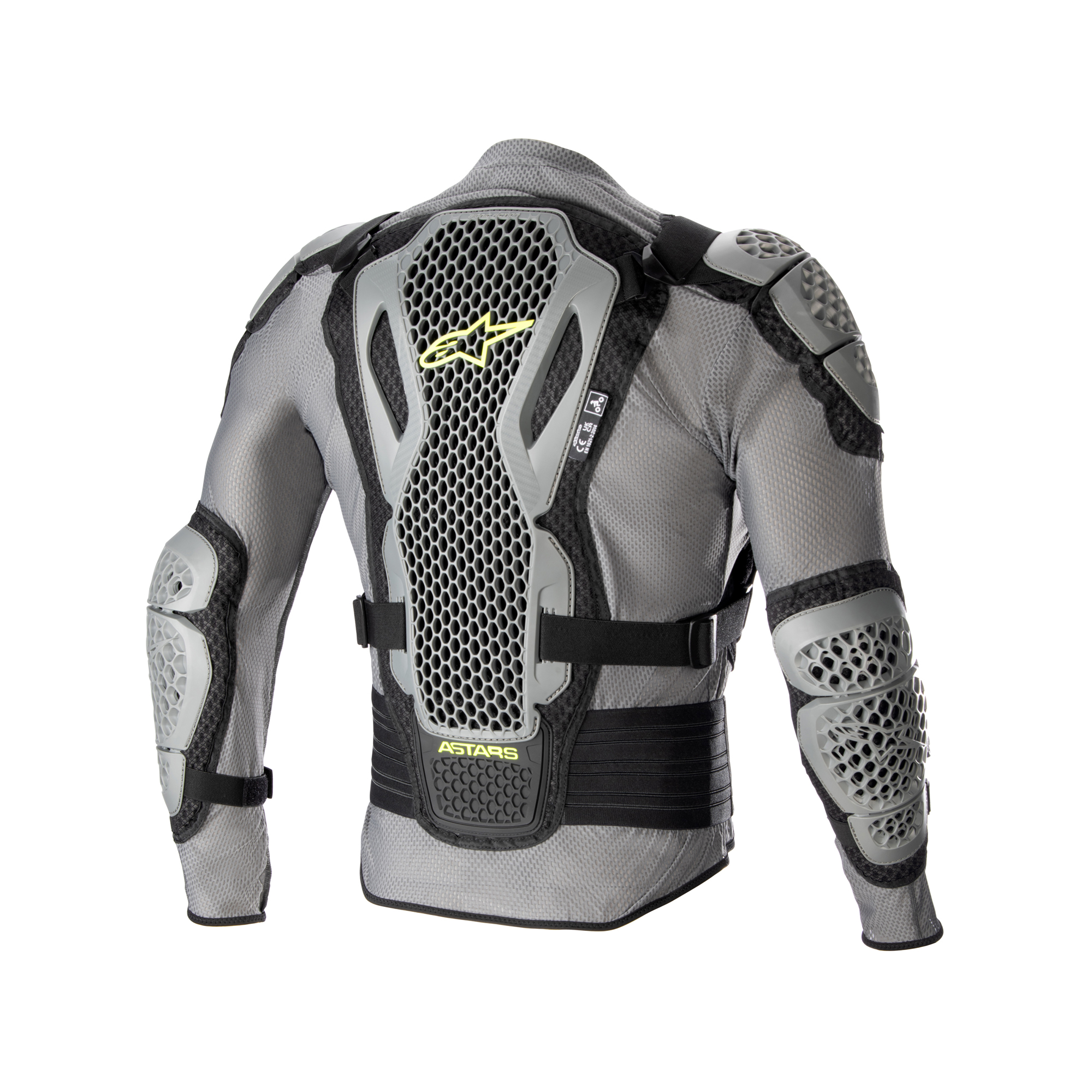 Alpinestars Bionic Action V2 Protection Jacket - Gray Black Yellow Fluo - Size 2XL - Image 2