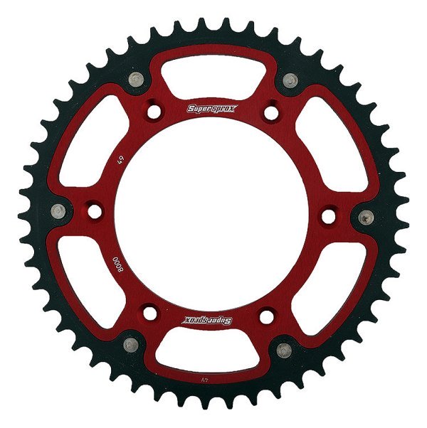 Supersprox Rear Stealth RST-8000-49 Red Sprocket - Image 2