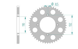 Sprocket Rear 2095-49 AFAM 72102N Alloy JTR 895-49