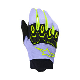 Alpinestars Youth & Kids Full Bore V2 Gloves Purple Yellow Fluo - M