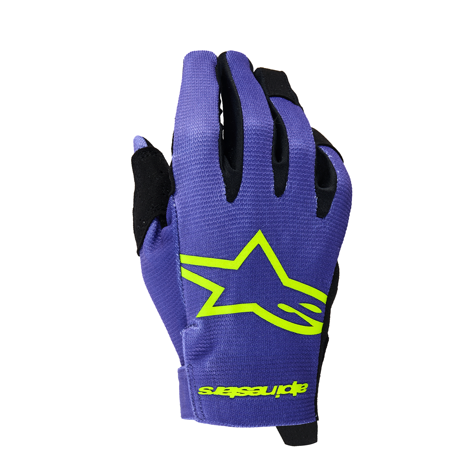 Alpinestars Youth Radar Gloves Purple Yellow Fluo - XS
