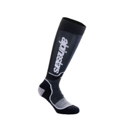 Alpinestars MX Plus Socks Black White - L (US 11.5-13.5 / EU 45-48)