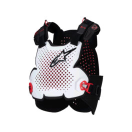 Alpinestars A-4 Plasma Chest Protector - Black Red White - Size M/L